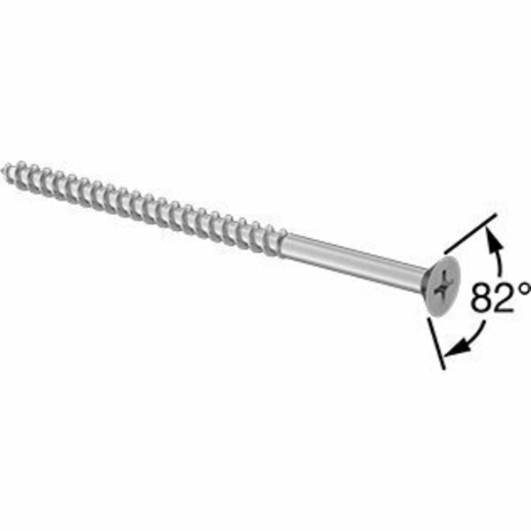 Bsc Preferred Flat Head Screws for Particleboard&Fiberboard Zinc-Plated Steel Number 8 Size 3 Long, 25PK 97196A121